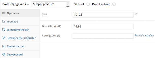 Productgegevens invullen in WooCommerce