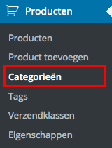 WooCommerce categorieën