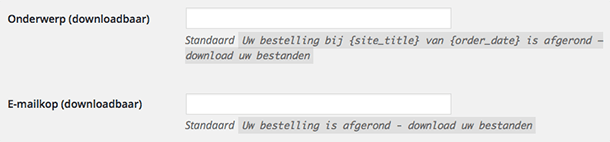 E-mails downloadbare producten WooCommerce