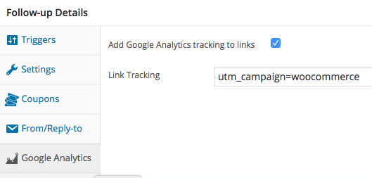 Follow-up e-mails Google Analytics