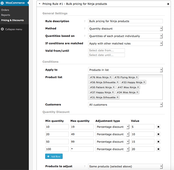 Volume korting in WooCommerce instellen