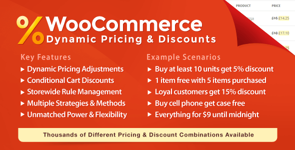 WooCommerce dynamic pricing discounts